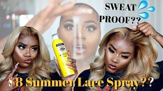 $8 SWEATPROOF LACE SPRAY?? WHATS TEA SIS Summer Wig Install Routine  | Laurasia Andrea MyFirstWig