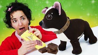 Cioccolata, una nuova amica nella Casa delle Bambole! Video per bambini, con i giocattoli.