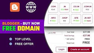Free Domain for Blogger | How to Get Free Domain for Blogger 2024 [Custom Domain]