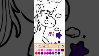 #colurs #art #coloring #coloured #unicorn #unicornlovers #cute #lovelycolors #love #beauty #green