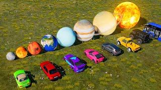 Cars vs Planet Portals -  BeamNG.drive