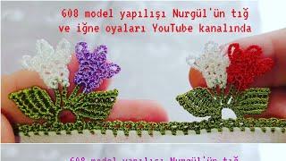 #crochet#handnade#puntillas#608.TIĞ OYASI İĞNEDEN TIĞA İKİLİ LALELER İĞNE ZARİFLİĞİNDE OLDULAR