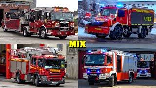 [EMERGENCY RESPONSE MIX - January 2025] - Fire Trucks from Germany, the USA & Hong Kong responding!