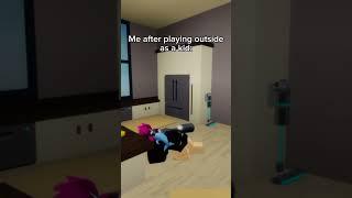 Me after playing outside as a kid be like: #roblox #shorts
