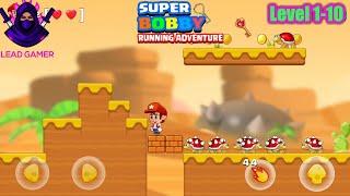 Super Bobby Bros Running Adventure Level 1-10   #games #gaming #gameplay