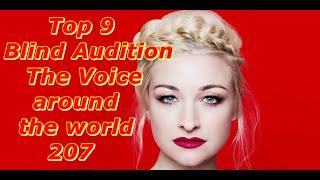 Top 9 Blind Audition (The Voice around the world 207)