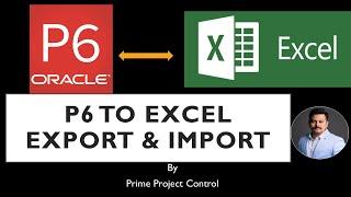 Primavera P6 to Excel Export & Import #planning #primevera #excel #p6 #msp #construction #planner