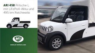 ARI 458 Pritsche L Modelljahr 2021 mit LiFePo Akku max. 495km Reichweite und 650 kg Zuladung