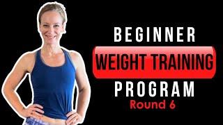 20 MIN FULL BODY BEGINNER WEIGHTS CIRCUIT WORKOUT // Low Impact, Round 6