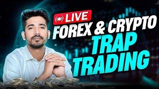 Live Forex & Crypto Trading For Beginners | 24 june Live Trading || Live Trap Trading