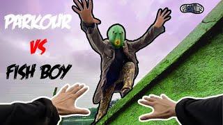 ESCAPING ANGRY FISHBOY ( Epic Parkour POV Chase ) | Highnoy