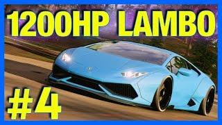 Forza Horizon 4 Let's Play : 1200HP Widebody Lamborghini Huracan!! (Part 4)