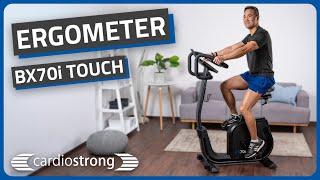 Trainingssteuerung über Touchscreen-Konsole | cardiostrong Ergometer BX70i Touch | Fitshop