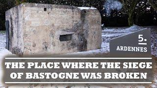 The EXACT spot where General Patton's 3rd Army BROKE THROUGH to Bastogne