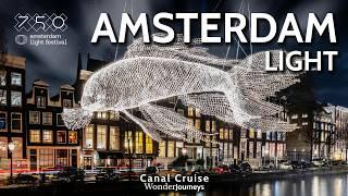 Amsterdam Light Festival 2024  Canal Cruise [4k]