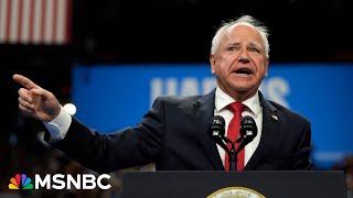 LIVE: Tim Walz speaks live as Harris campaign surges and Trump scrambles