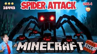 ️ Minecraft Spider Attack | ️ Kids Brain Break, Workout and Fun PE Game