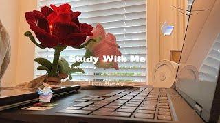 ️ A Quiet Afternoon with Gorgeous Roses / Study With Me / 1 Hour Study / Lofi Music / Poetry Share