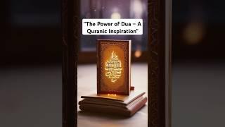 "The Power of Dua – A Quranic Inspiration"