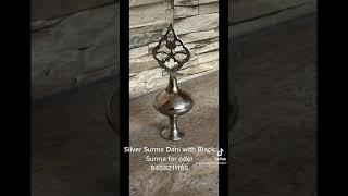 Silver Surma Dani With Black Surma