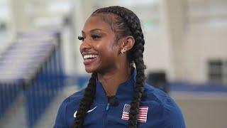 Bullis grad Masai Russell prepares for the 2024 Paris Olympics | NBC4 Washington