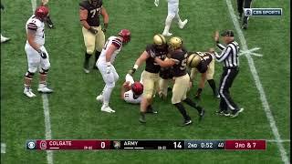 Army Football: Jacob Covington & Cole Christiansen Sack vs. Colgate 11-17-18