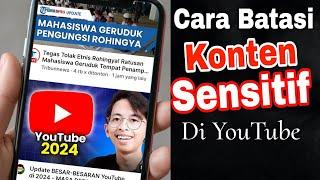 Cara blokir konten sensitif di YouTube update terbaru