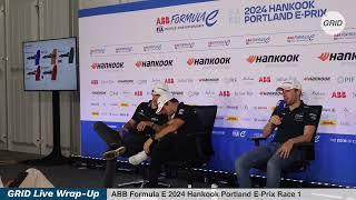 Press Conference following ABB Formula E Portland E-Prix Race 1 | GRID Live Portland