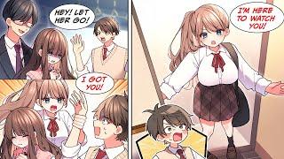 [Manga Dub] On the train, my classmate accuses me and lives with me to monitor me, but... [RomCom]