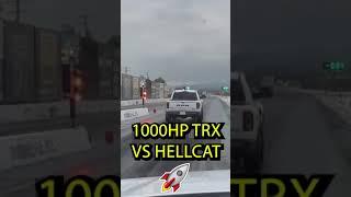 HELLCAT vs 1000HP TRX #dragrace #hellcat