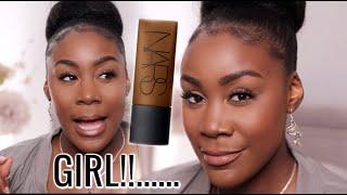 Testing NEW NARS SOFT MATTE FOUNDATION *Shade NEW CALEDONIA* on NORMAL/DRY SKN | Dark skin