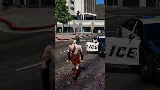 GTA 5 - Kratos vs Los Santos: Total Destruction! ️ #shorts #gta5 #shortsfeed