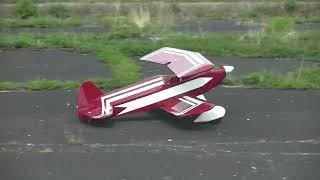 The Dreamer Biplane by Gee Bee Models converted to Electric, RC Airplane with rough Landings