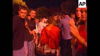 YUGOSLAVIA: KOSOVO: PRIZREN: ETHNIC ALBANIANS CELEBRATE