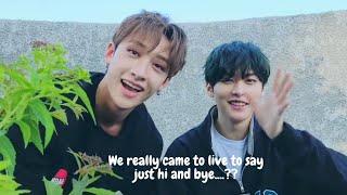 [Eng] I'm here because I wanted to show you my face || Lee Know ◇ Bangchan live || Minchan moments