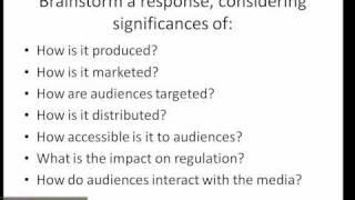 AS Media Studies - Approaching Section B