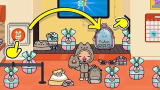 ALL LIMITED GIFTS WITH PUSHEEN!!! // HAPPY TOCA // TOCA BOCA WORLD