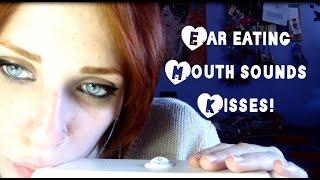 ASMR  CLOSE UP! Ear Eating, MOUTH SOUNDS & Kisses!
