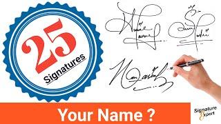 ️ Signature | How To Create My Own Signature | 25 Coolest Signatures ( SIGNATURE )