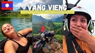 Tipsy & Emotional Adventures in VANG VIENG, Laos! Southeast Asia Backpacking Vlog 35