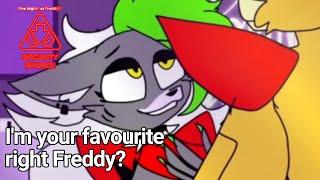 I'm your favourite, right Freddy? Fnaf security breach Meme // Roxanne wolf and Freddy (Collab)