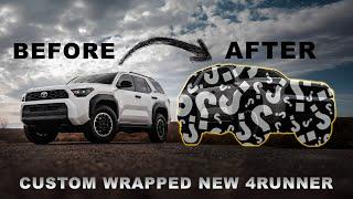 ️ CRAZY 6th Gen 4Runner Wrap Reveal // Before & After