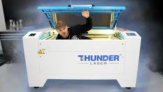 Brand New LASER ENGRAVER! Thunder Nova 51 First Test