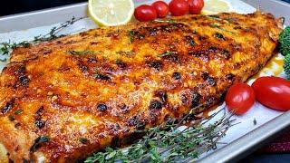 Tastiest Oven Baked Salmon | How to make Oven Baked Salmon Crispy