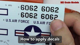 How to apply decals to a plastic model kit