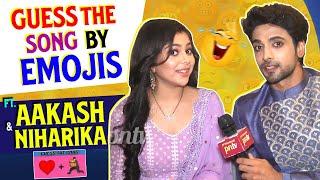 Guess The Song By Emojis Ft. Aakash Ahuja & Niharika Chouksey | Faltu | PNTV Exclusive Interview