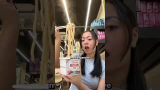 eating the most EXPENSIVE noodles at the korean convenience store! #shorts