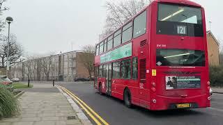 Buses in Enfield Wash on 27th December 2024