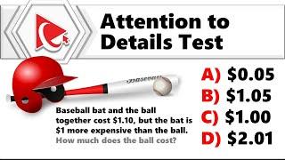 Attention to the Details Assessment Test