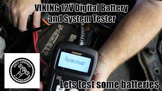 VIKING 12V Digital Battery and System Tester